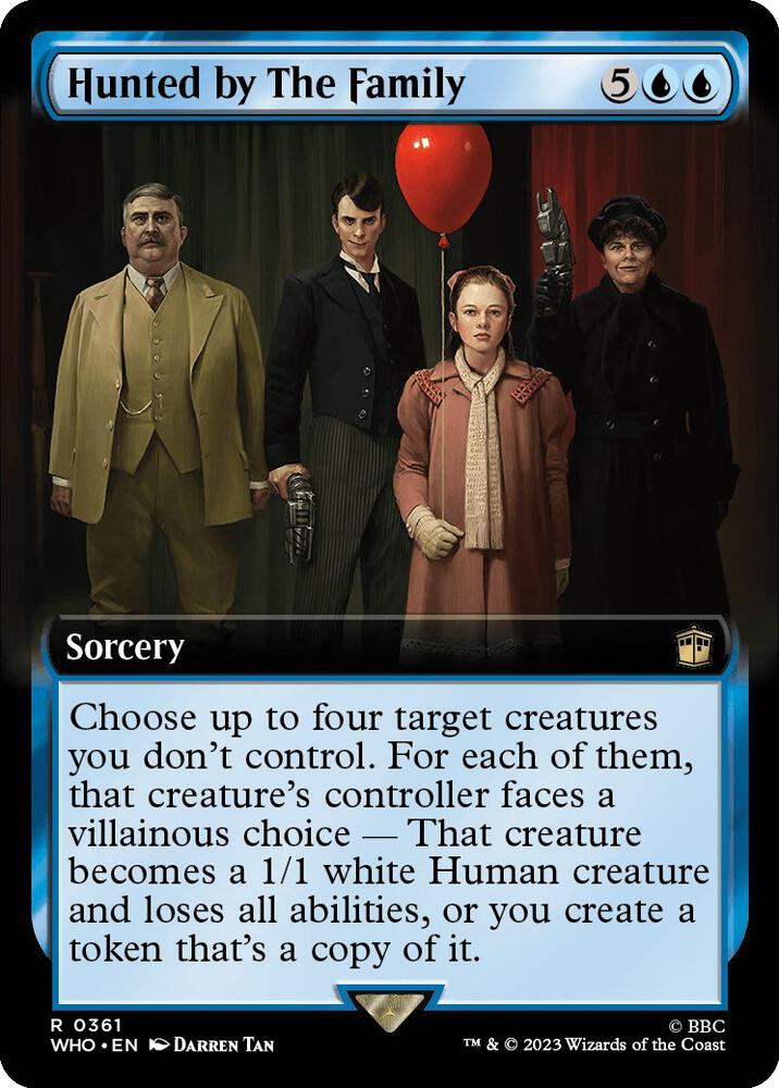 Hunted by The Family 361/331 (Universes Beyond: Doctor Who)  - Extended Art