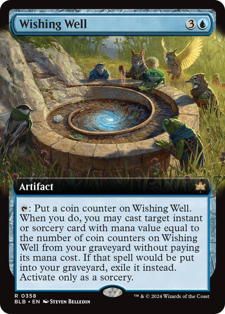 Wishing Well 358 (Bloomburrow)  - Extended Art Foil
