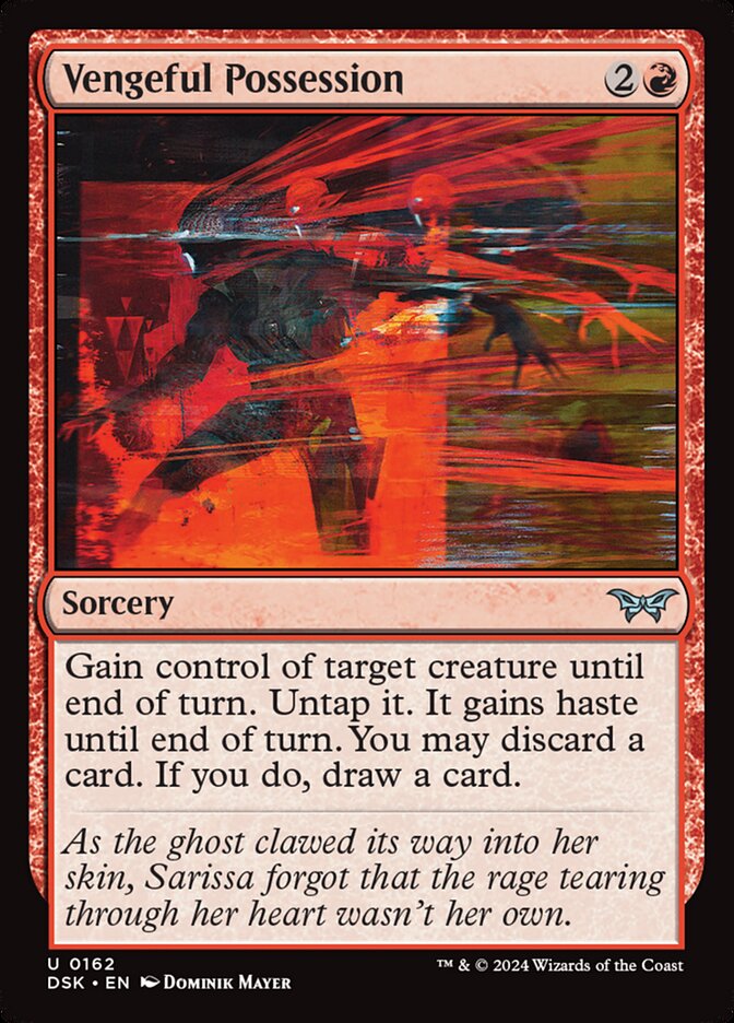 Vengeful Possession 162/286 (Duskmourn: House of Horror)  - Foil