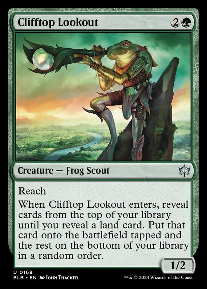Clifftop Lookout 168 (Bloomburrow)  - Foil
