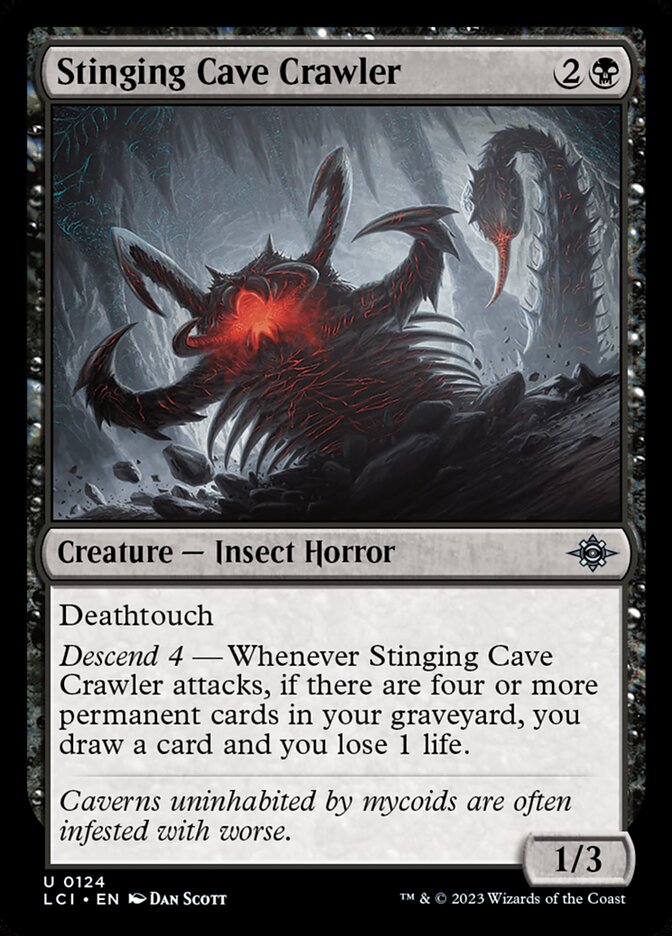 Stinging Cave Crawler 124/291 (The Lost Caverns of Ixalan)  - Foil