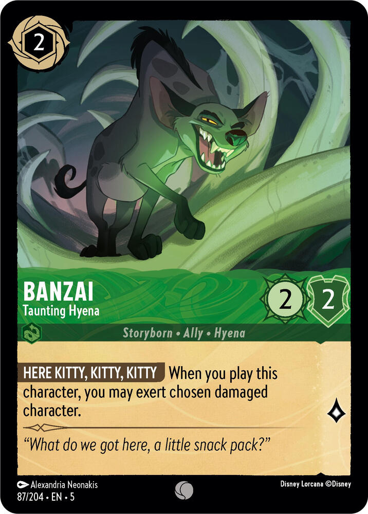 Banzai Taunting Hyena (Shimmering Skies) 