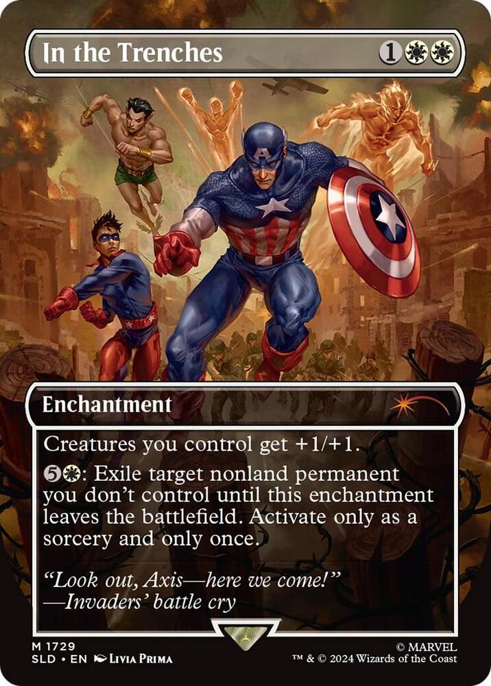 In the Trenches 1729 (Secret Lair Drop Series)  - Borderless Rainbow Foil