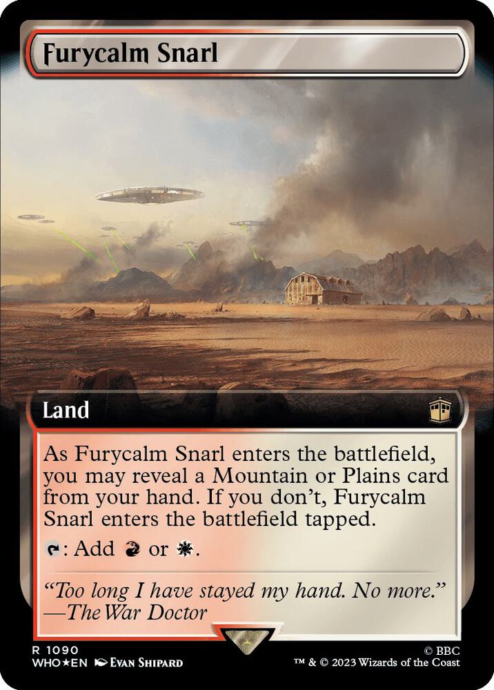 Furycalm Snarl 1090/331 (Universes Beyond: Doctor Who)  - Extended Art Surge Foil