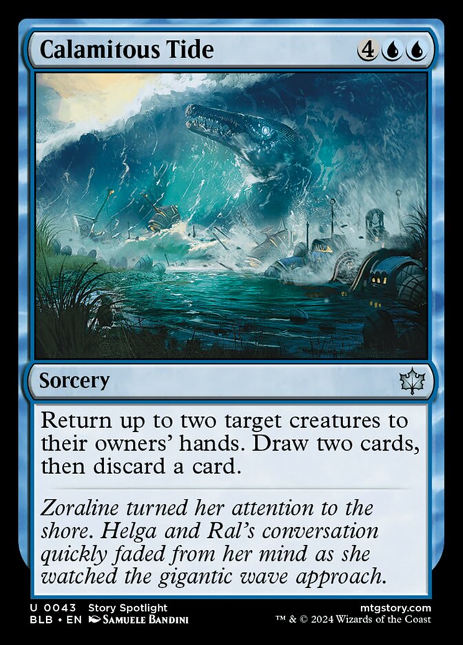 Calamitous Tide 43 (Bloomburrow)  - Foil