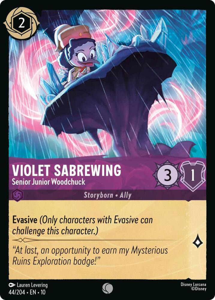 Violet Sabrewing Senior Junior Woodchuck (Whispers in the Well)  - Cold Foil