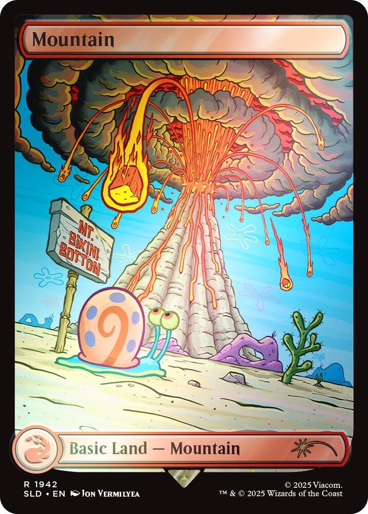 Mountain 1942 (Secret Lair Drop Series)  - Full Art Rainbow Foil