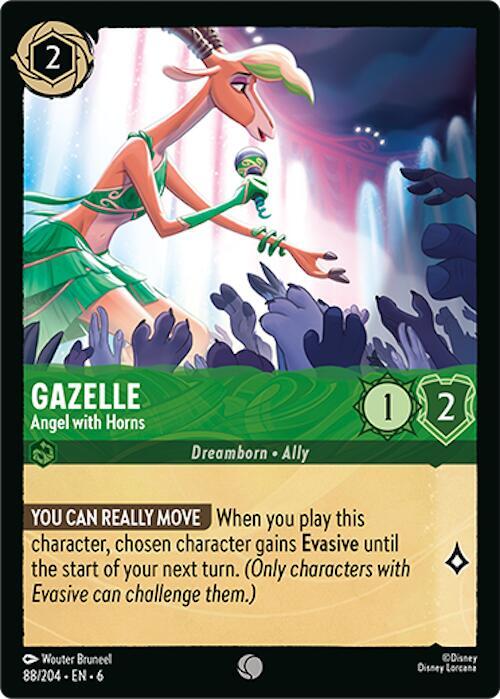 Gazelle Angel with Horns (Azurite Sea)  - Cold Foil
