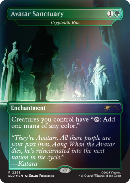 Magic The Gathering Secret Lair: Avatar the Last Airbender A Lot to Learn [Rainbow Foil Edition]