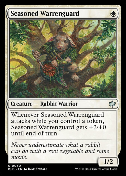 Seasoned Warrenguard 30 (Bloomburrow)  - Foil