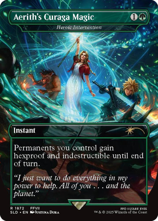 Aeriths Curaga Magic // Heroic Intervention 1872 (Secret Lair Drop Series)  - Borderless