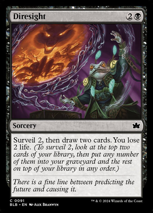 Diresight 91 (Bloomburrow)  - Foil
