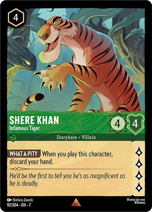 Shere Khan Infamous Tiger (Archazia's Island)  - Cold Foil