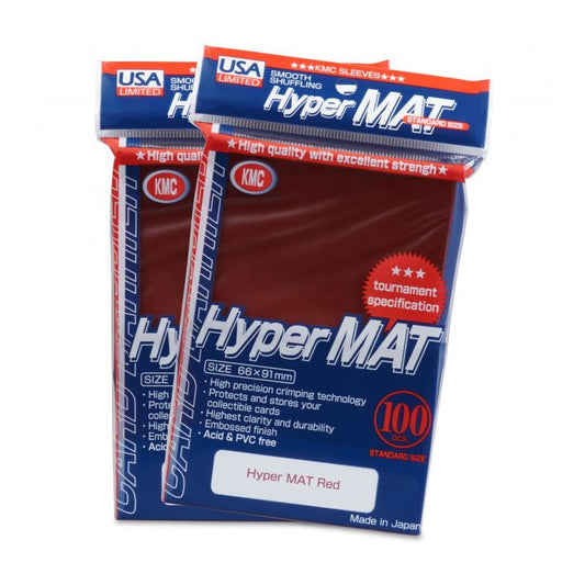 KMC: Sleeves - Hyper MAT: Red