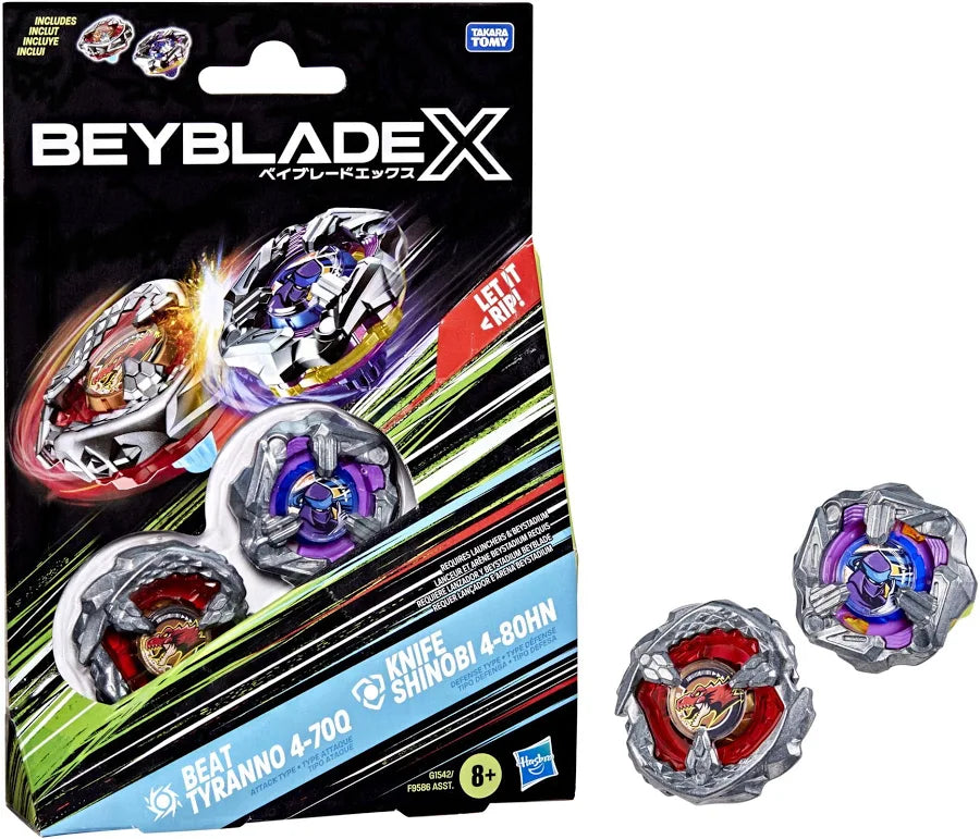 Beyblade X - Beat Tyranno 4-70Q & Knife Shinobi 4-80HN