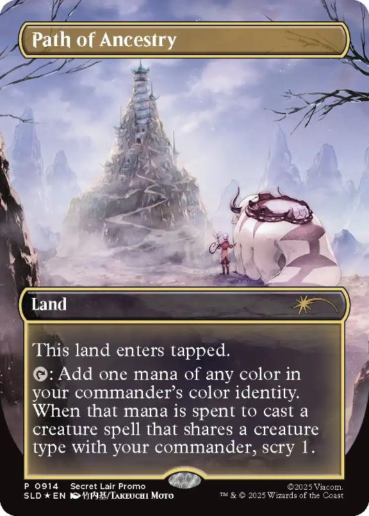 Magic The Gathering Secret Lair: Avatar the Last Airbender Path of Ancestry Promo Card [Rainbow Foil Edition]